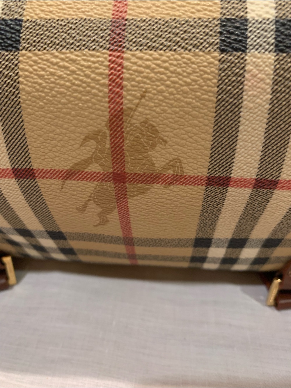 Burberry Haymarket Check Barrel Bag serial number S-04-1 - Picture 14 of 14